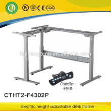 Electric height adjustable table with powder coated